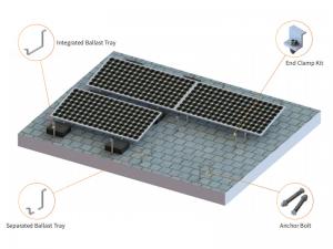 SolFirsTech コンクリートルーフマウント - ユニバーサルバラストルーフマウント