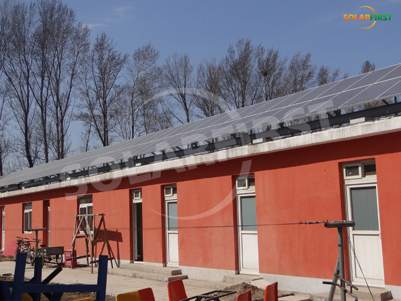 山東省20KW鋼製屋根支持プロジェクト